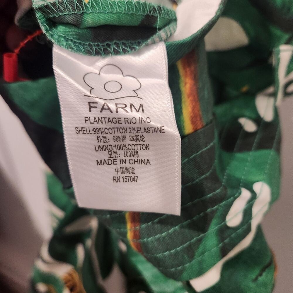 Farm Rio Amazonia floral green wide leg jumpsuit size medium - Picture 6 of 6